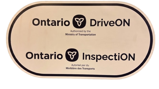 About Ontario DriveON inspection facility sign